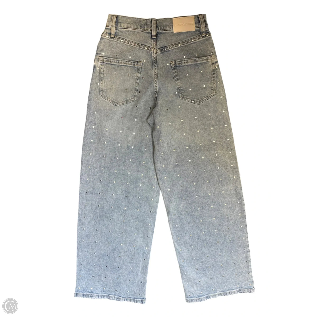 Jeans Wide Leg By Dkny In Blue & Silver, Size: 2