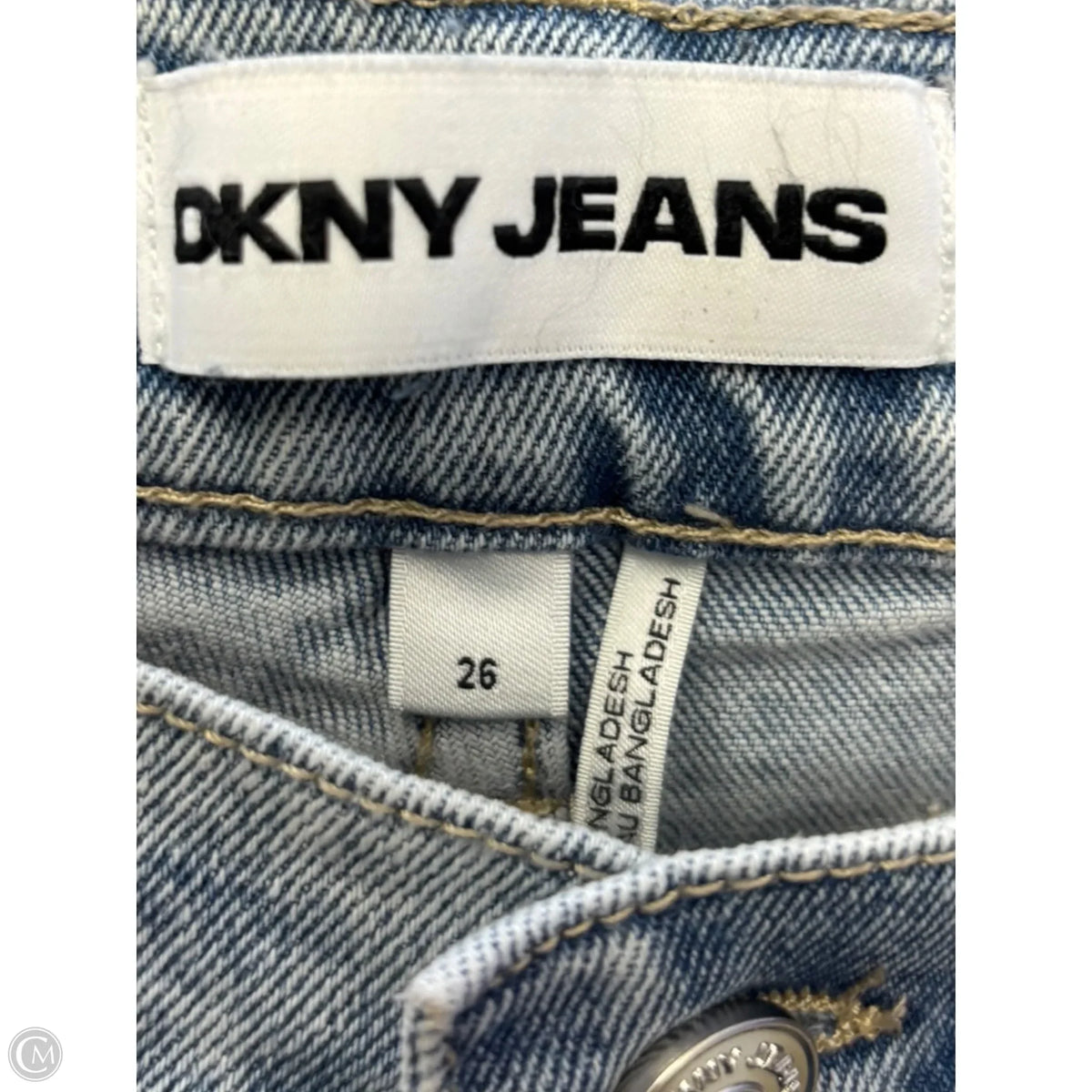 Jeans Wide Leg By Dkny In Blue & Silver, Size: 2