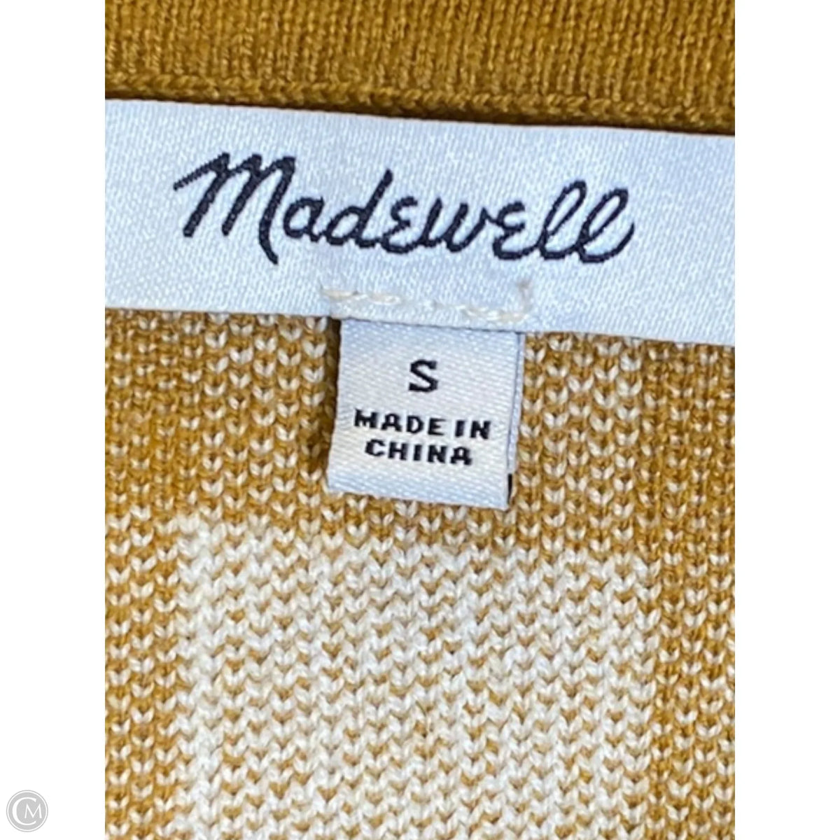 Top Sleeveless By Madewell In Plaid Pattern, Size: S