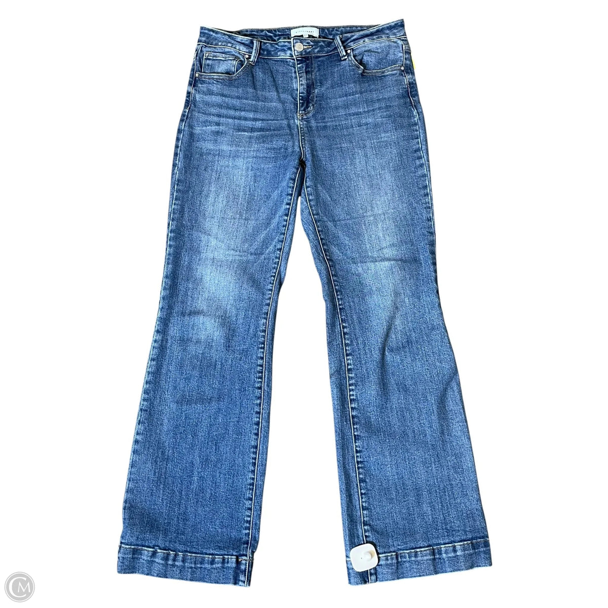 Jeans Straight By Risen In Blue Denim, Size: 14