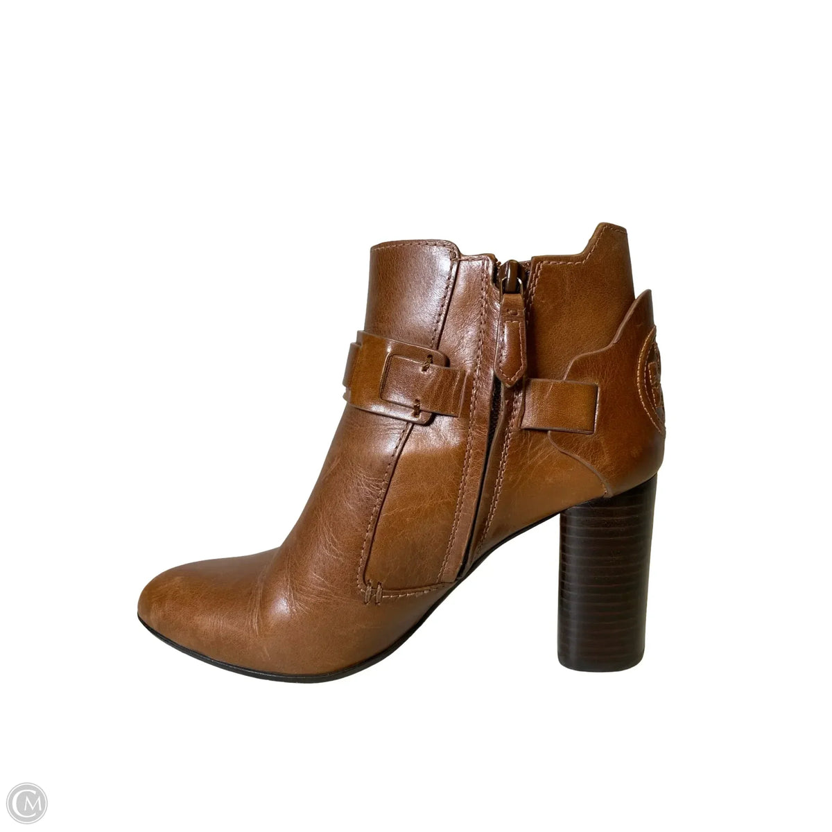 Boots Designer By Tory Burch In Brown, Size: 8