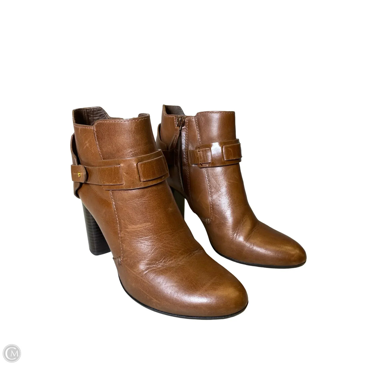 Boots Designer By Tory Burch In Brown, Size: 8