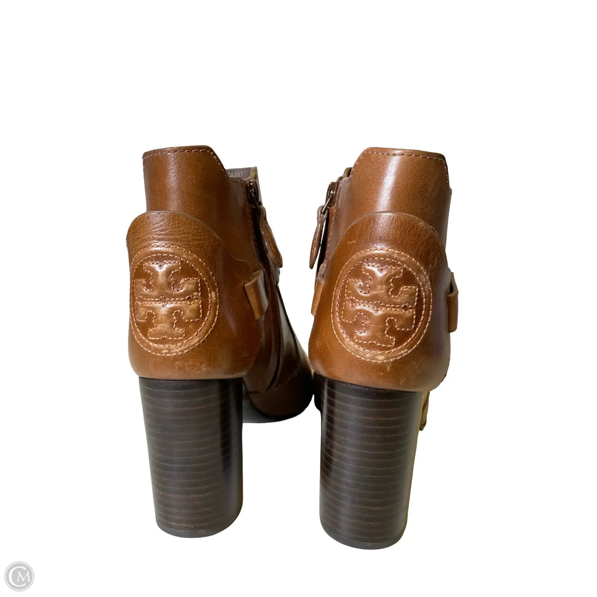 Boots Designer By Tory Burch In Brown, Size: 8