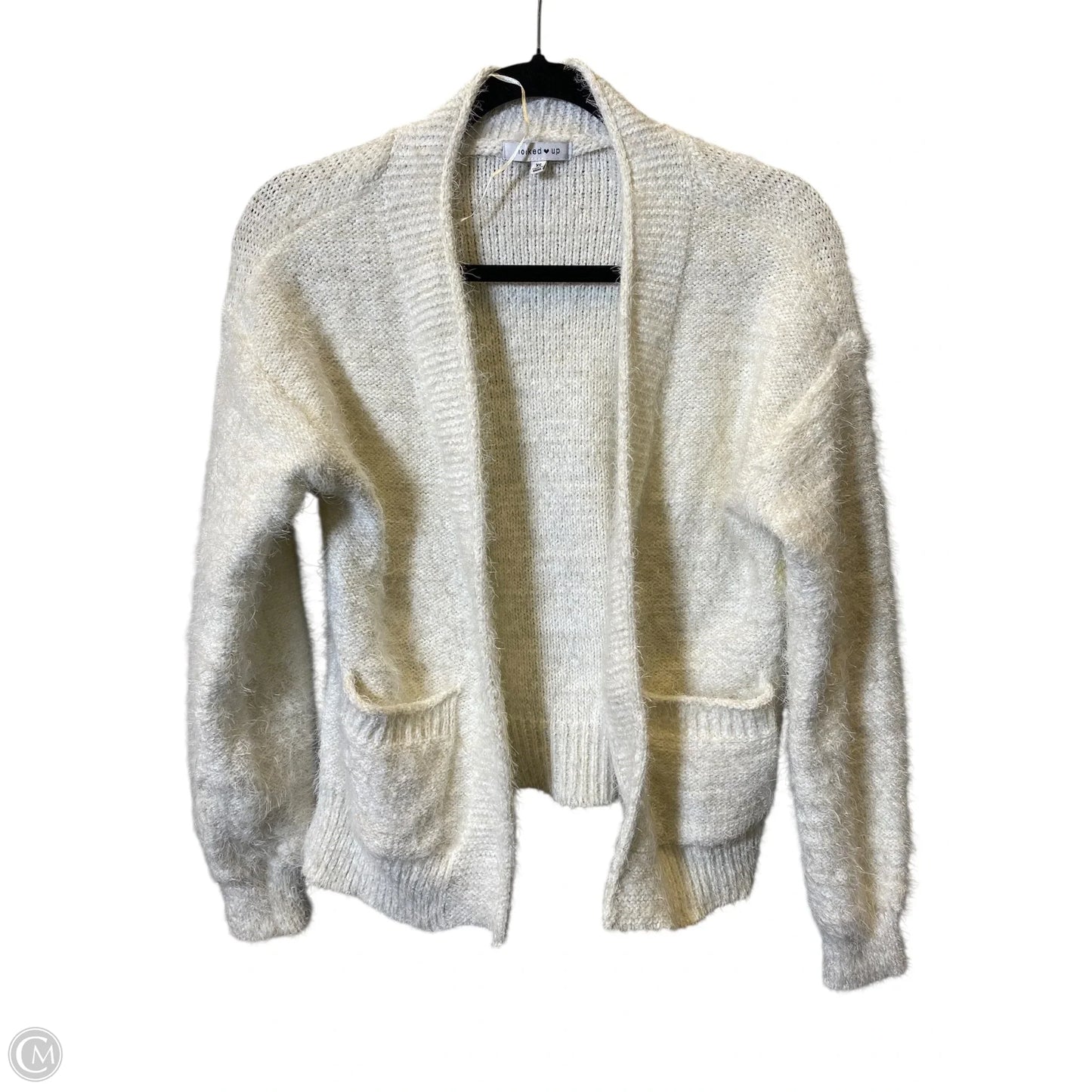 Cardigan By Clothes Mentor In Cream, Size: Xs