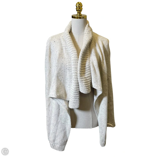 Sweater Cardigan By Loft In Grey, Size: M