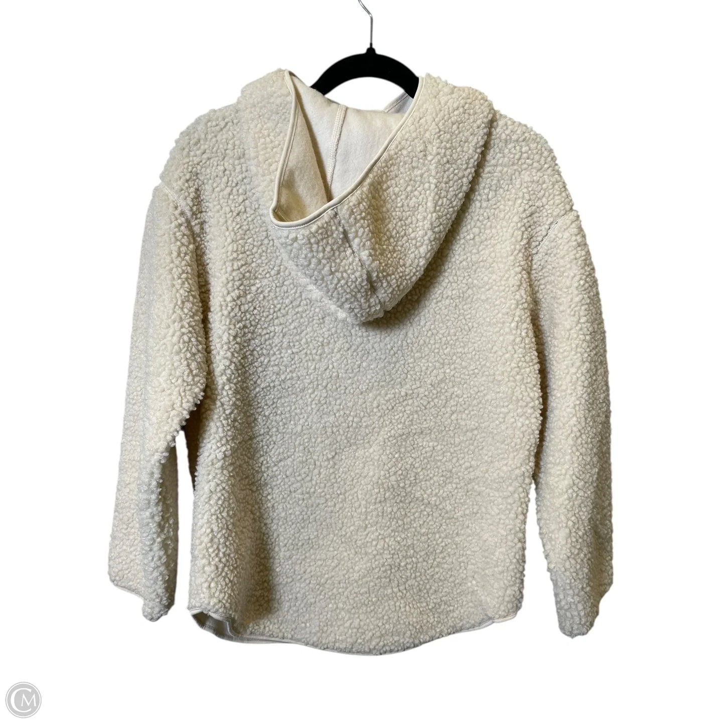 Jacket Faux Fur & Sherpa By H&m In Cream, Size: Xs