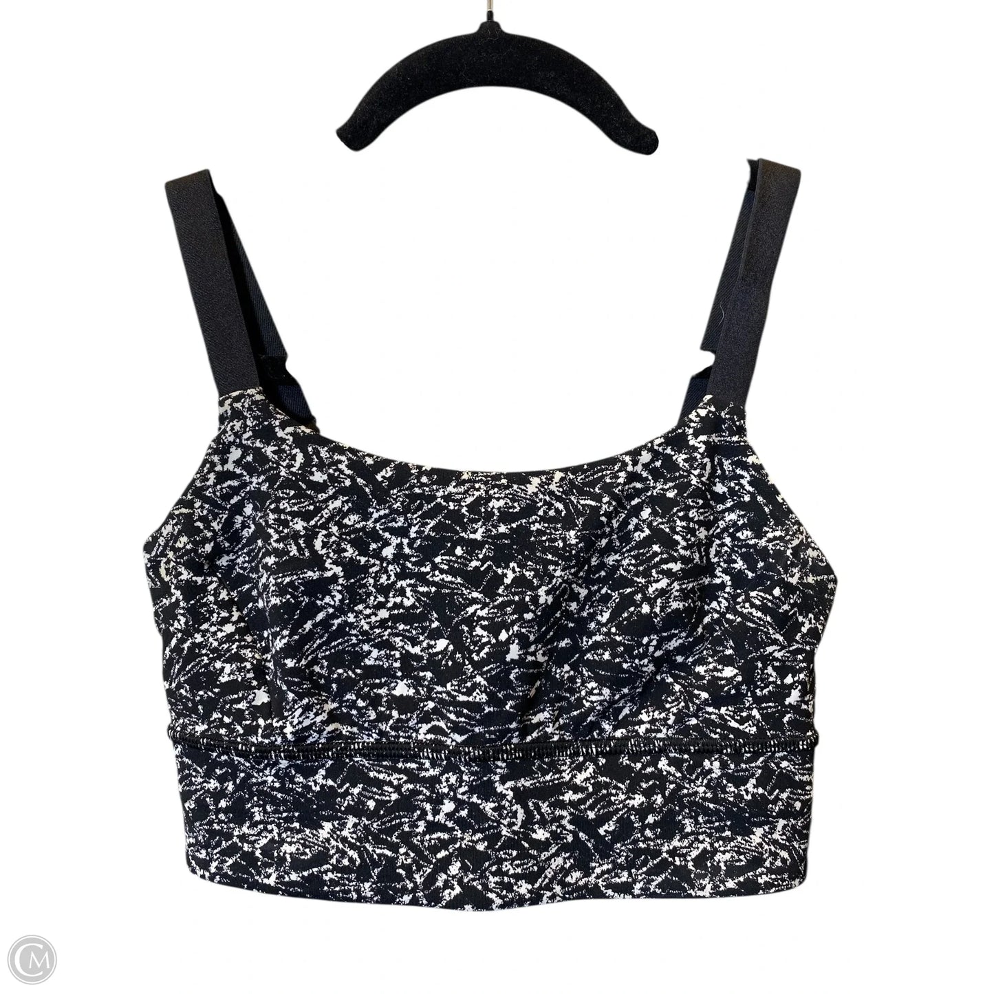 Athletic Bra By Lululemon In Black & Grey, Size: 4