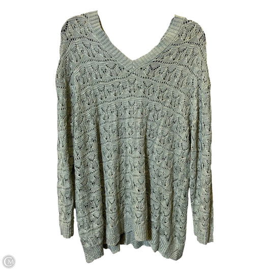 Sweater By Lane Bryant In Green, Size: Xl