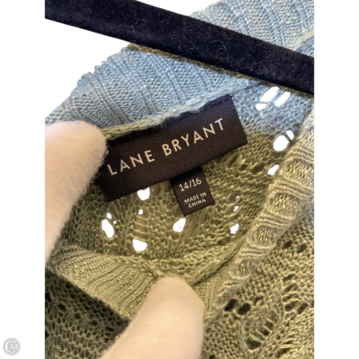 Sweater By Lane Bryant In Green, Size: Xl