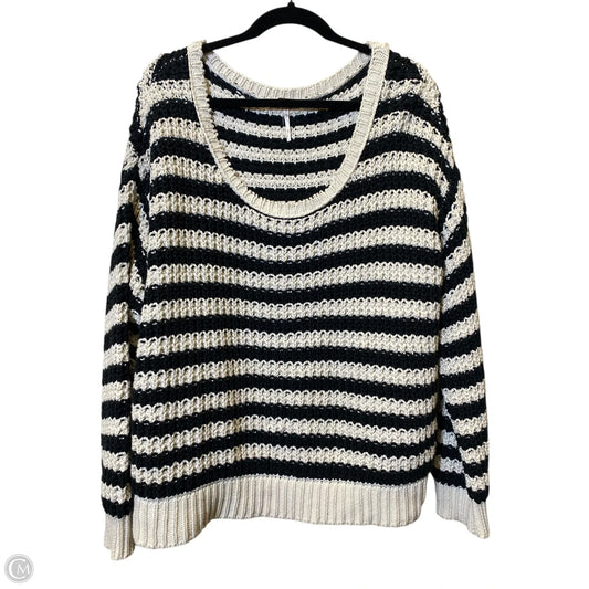 Sweater By Free People In Striped Pattern, Size: L