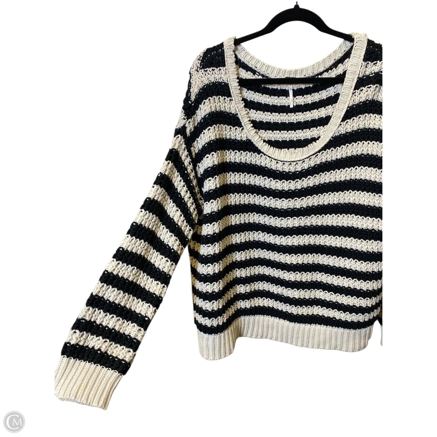 Sweater By Free People In Striped Pattern, Size: L