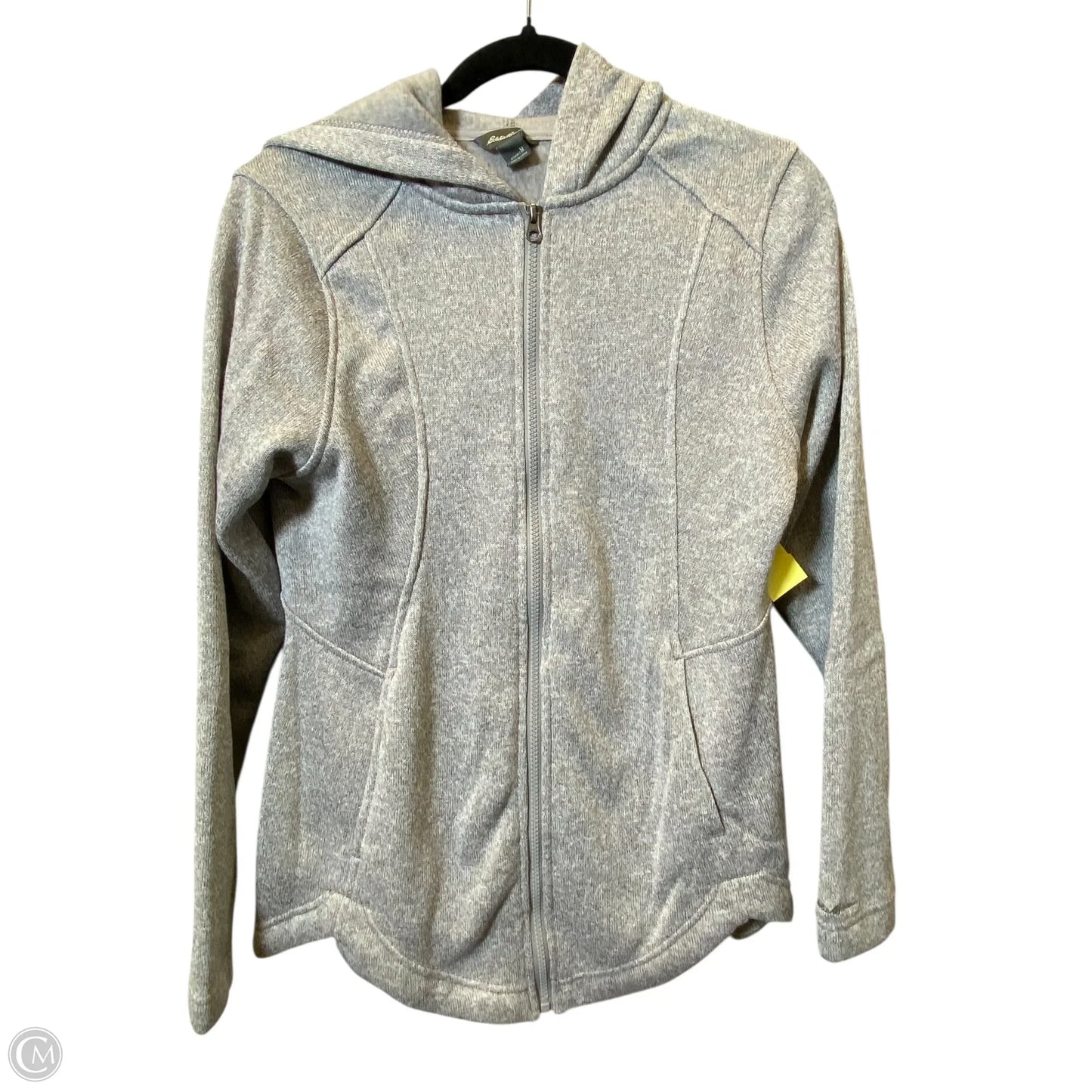 Jacket Fleece By Eddie Bauer In Grey, Size: M