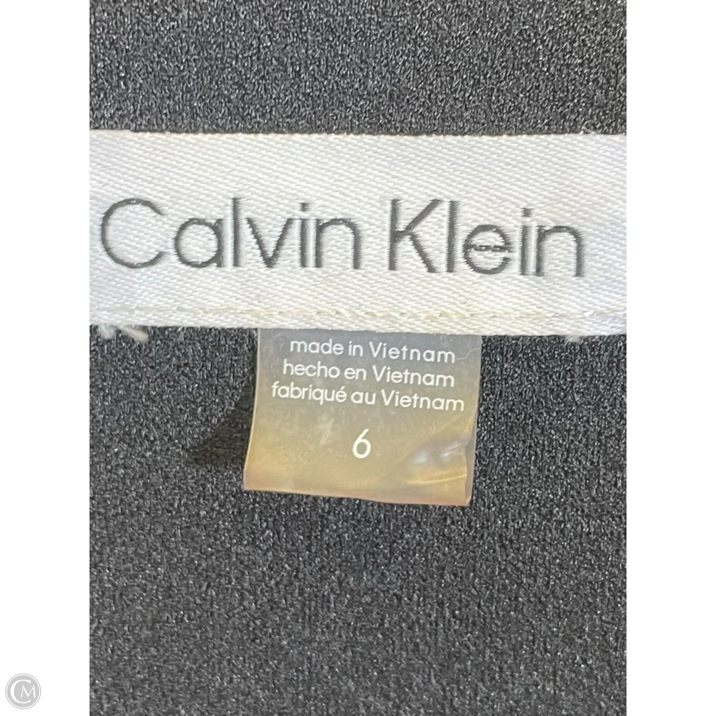 Dress Casual Midi By Calvin Klein In Black, Size: S
