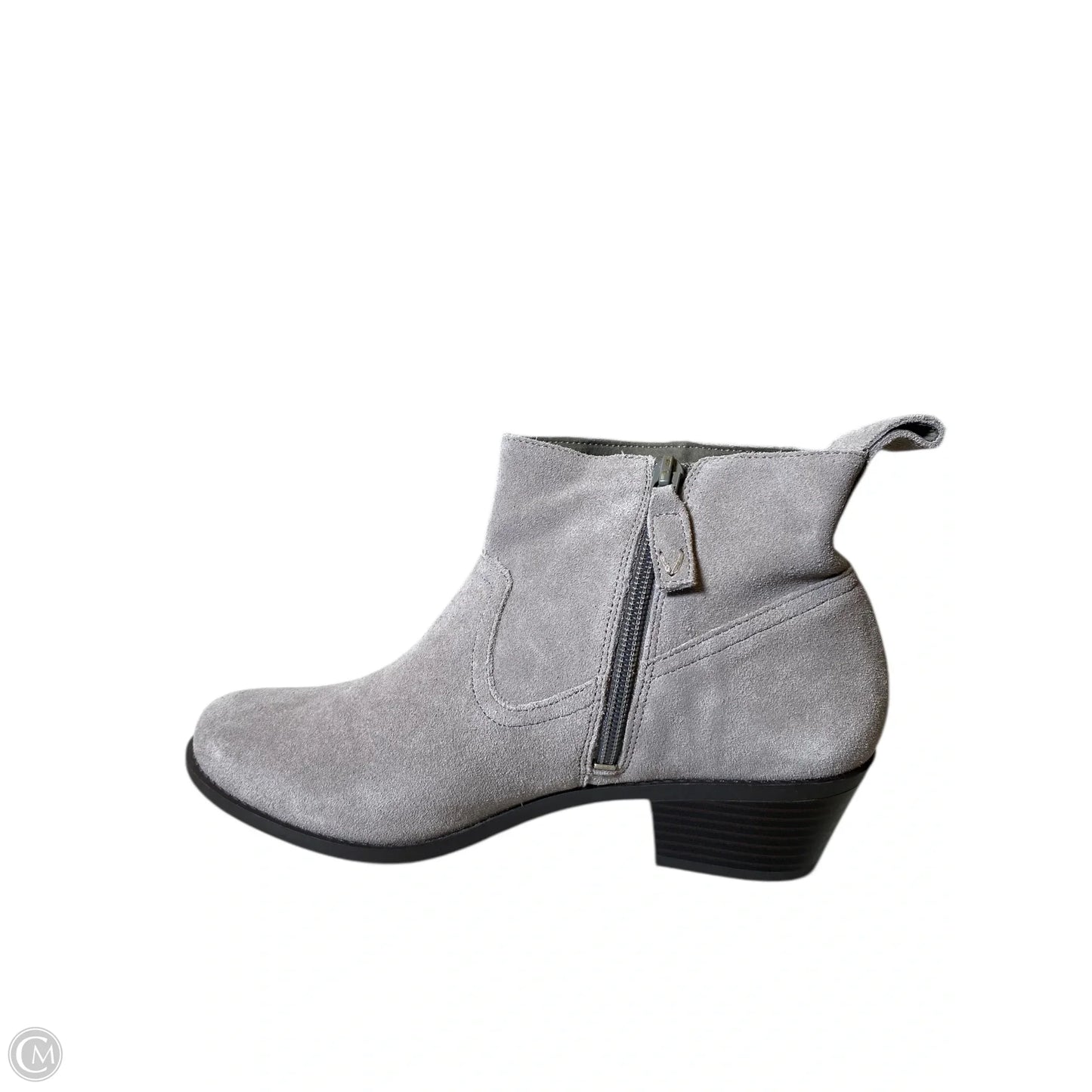Boots Ankle Heels By Vionic In Grey, Size: 9