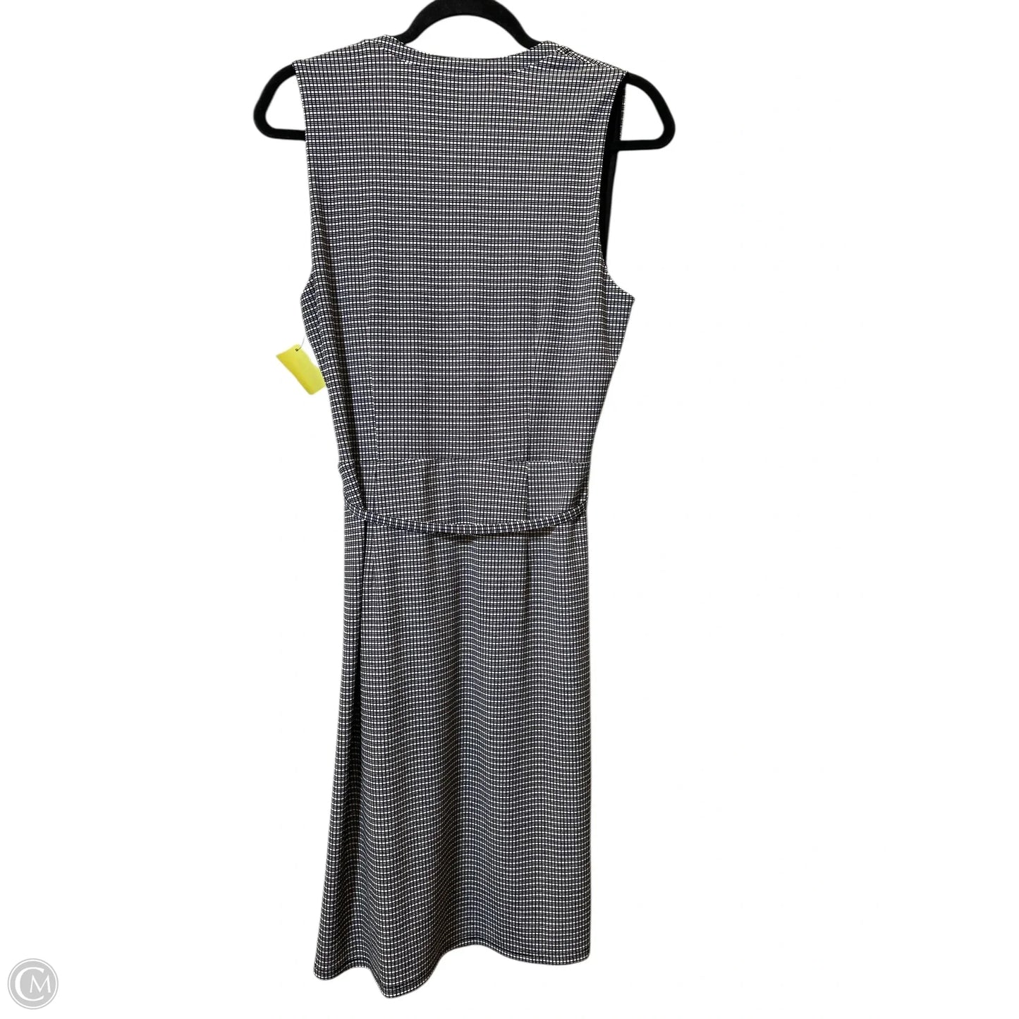 Dress Casual Midi By Ann Taylor In Black & White, Size: M