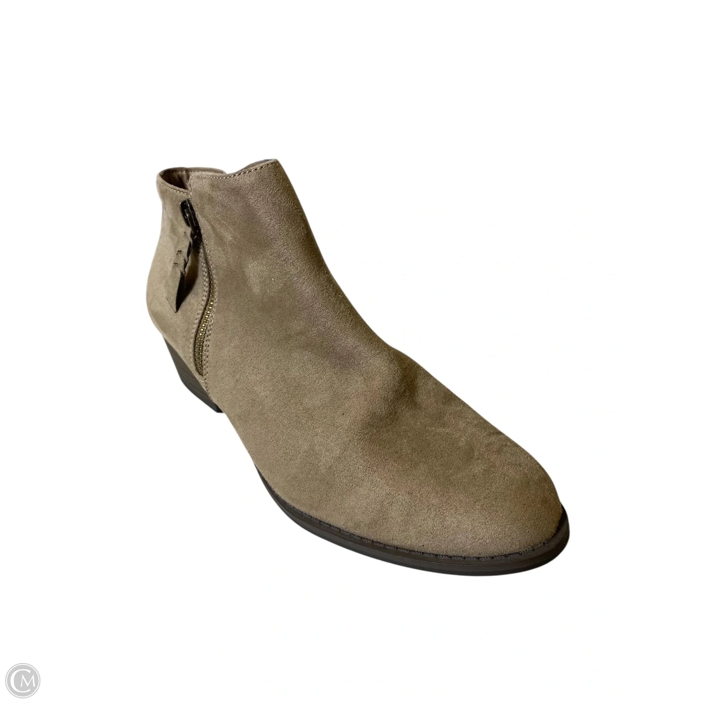 Boots Ankle Heels By Esprit In Brown, Size: 9.5