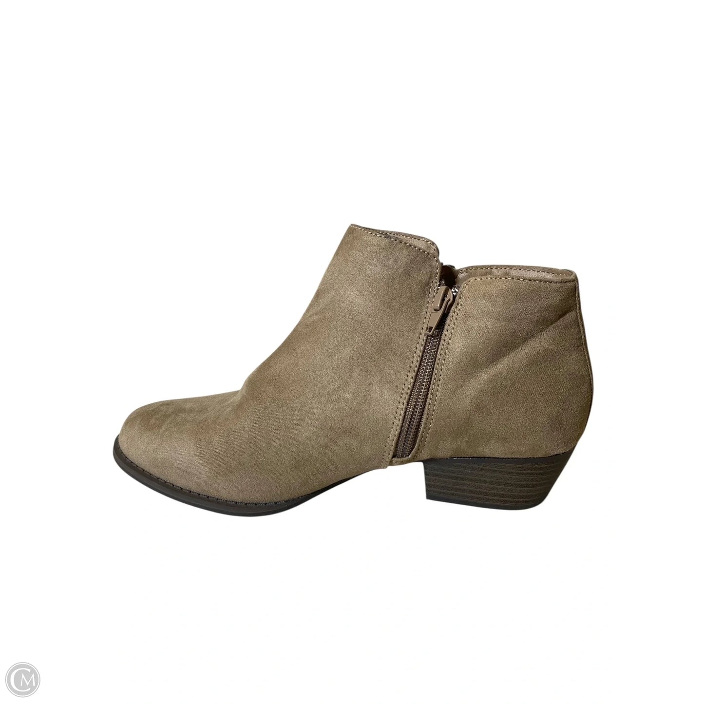 Boots Ankle Heels By Esprit In Brown, Size: 9.5