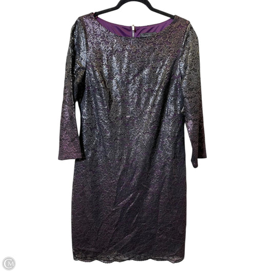 Dress Casual Midi By Jessica Howard In Purple, Size: L
