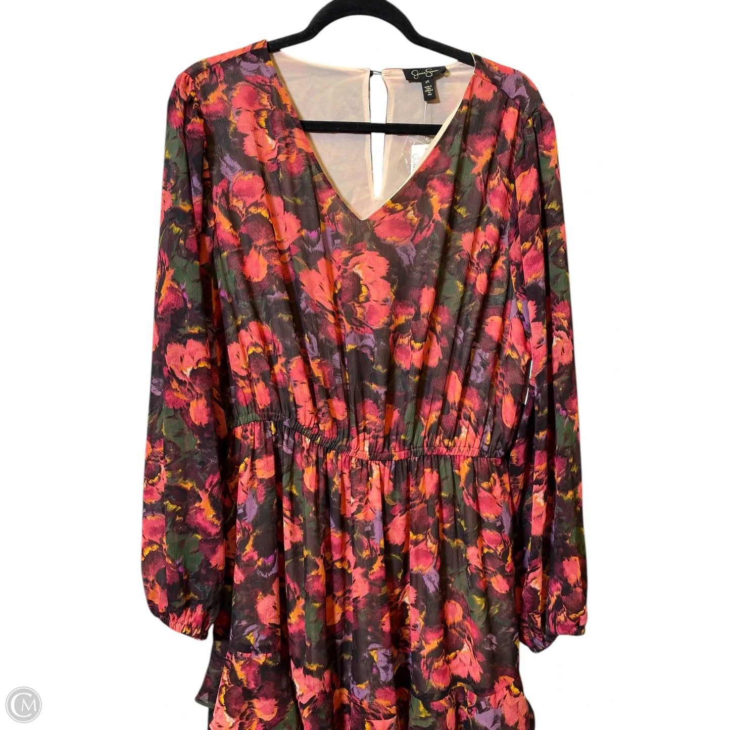 Dress Casual Maxi By Jessica Simpson In Multi-colored, Size: 2x