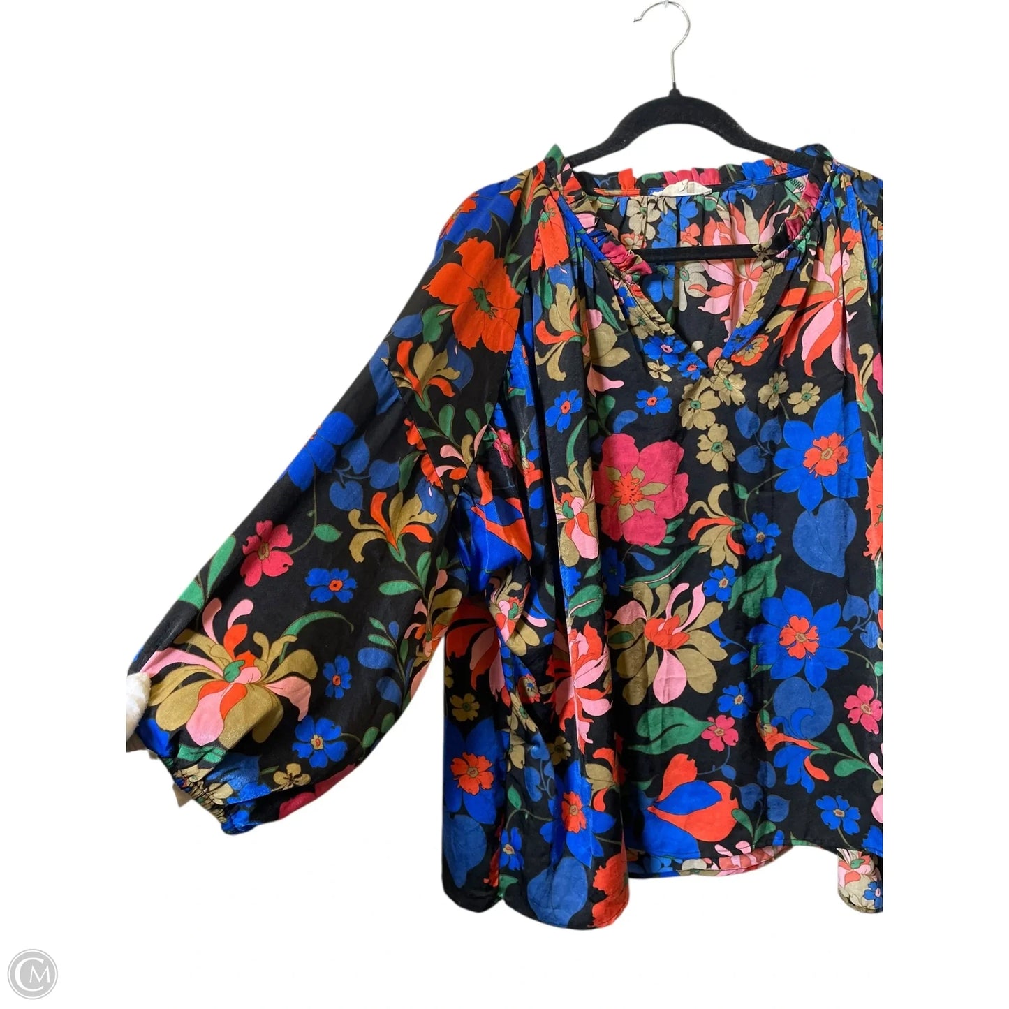 Top 3/4 Sleeve By Entro In Multi-colored, Size: L