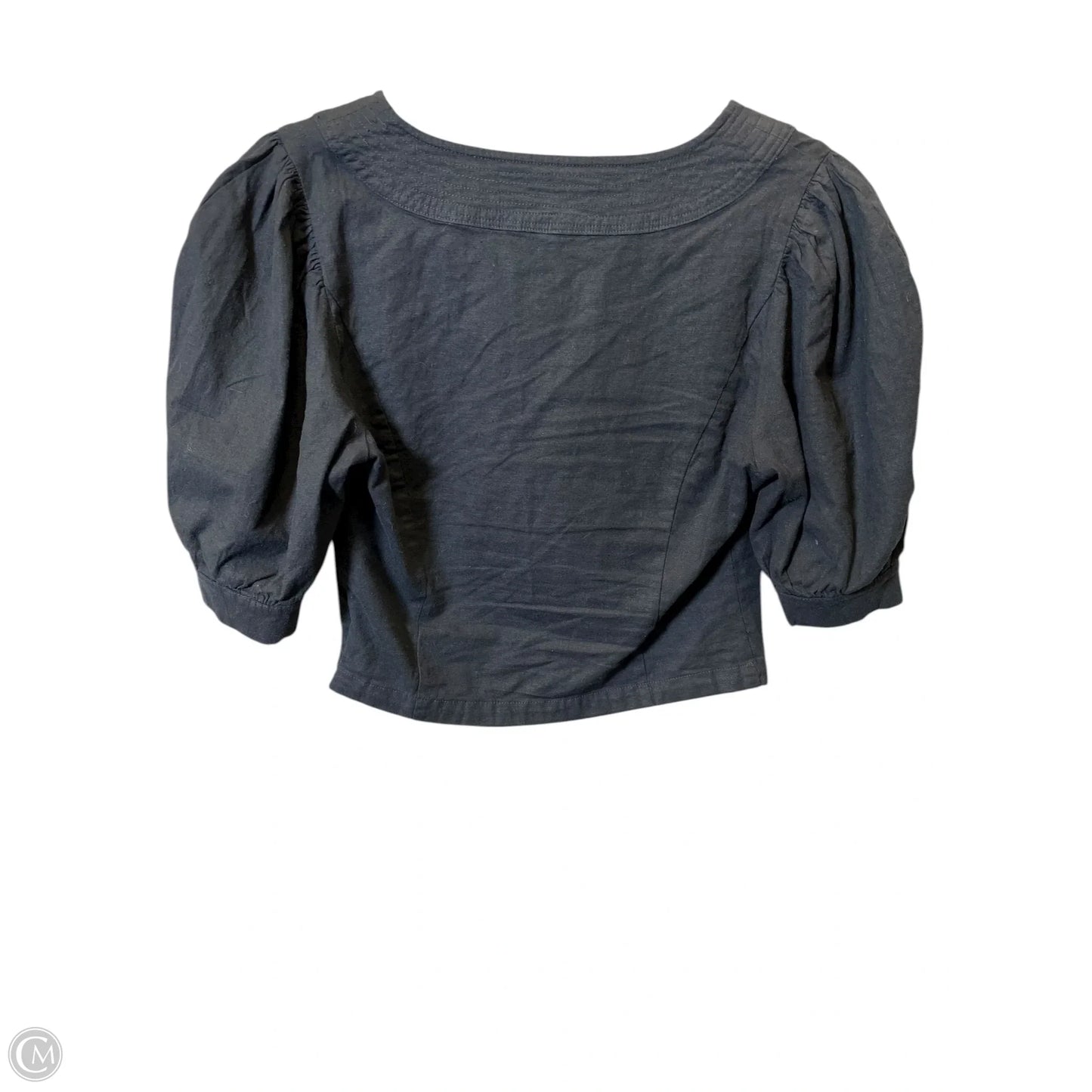 Top Short Sleeve By Anthropologie In Black, Size: S