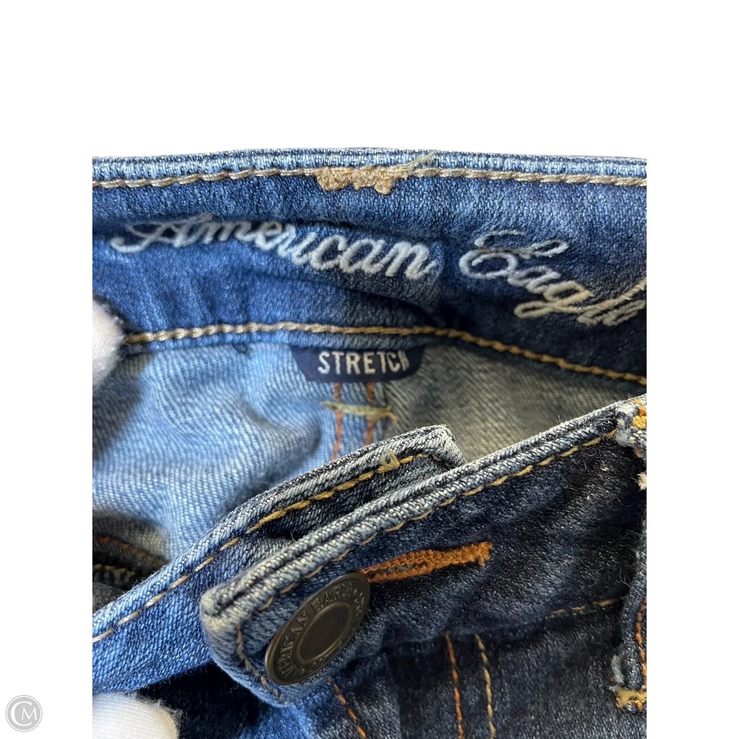 Jeans Boot Cut By American Eagle In Blue Denim, Size: 6