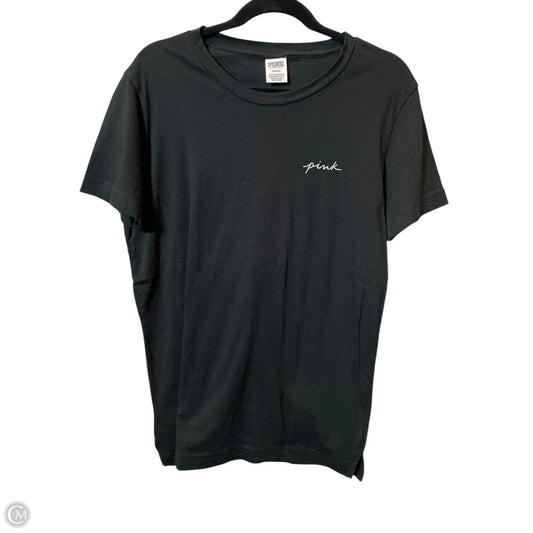 Top Short Sleeve By Pink In Black, Size: M