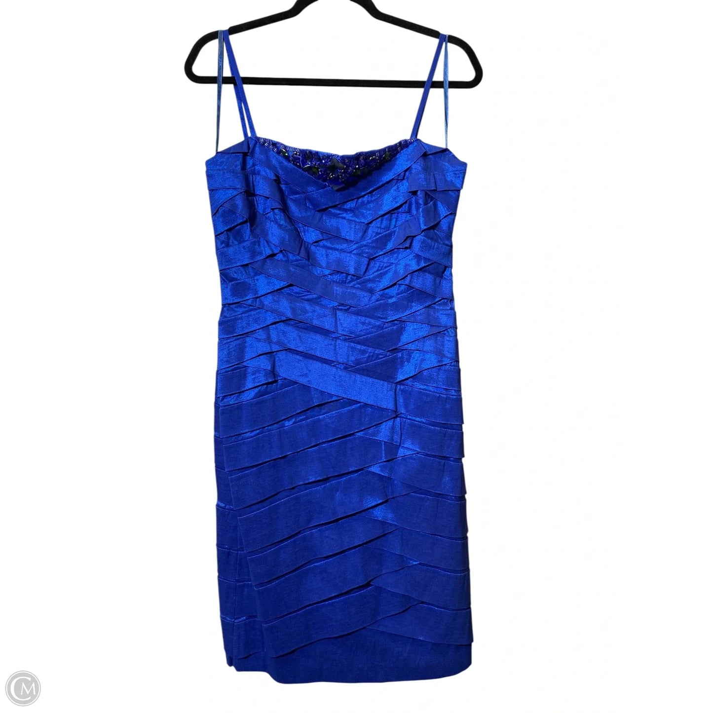 Dress Party Midi By Clothes Mentor In Blue, Size: 6