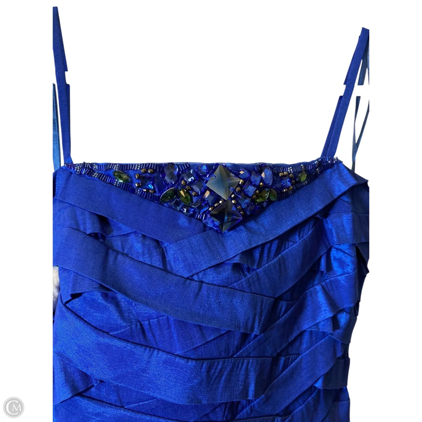 Dress Party Midi By Clothes Mentor In Blue, Size: 6