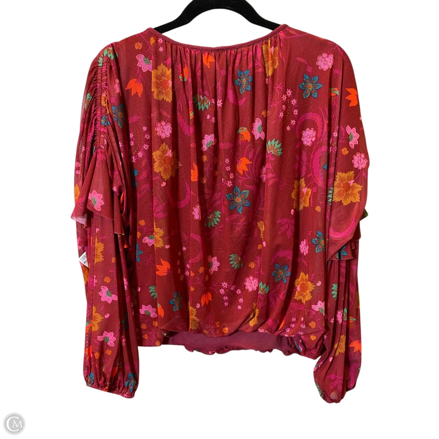Top Long Sleeve By Free People In Multi-colored, Size: M