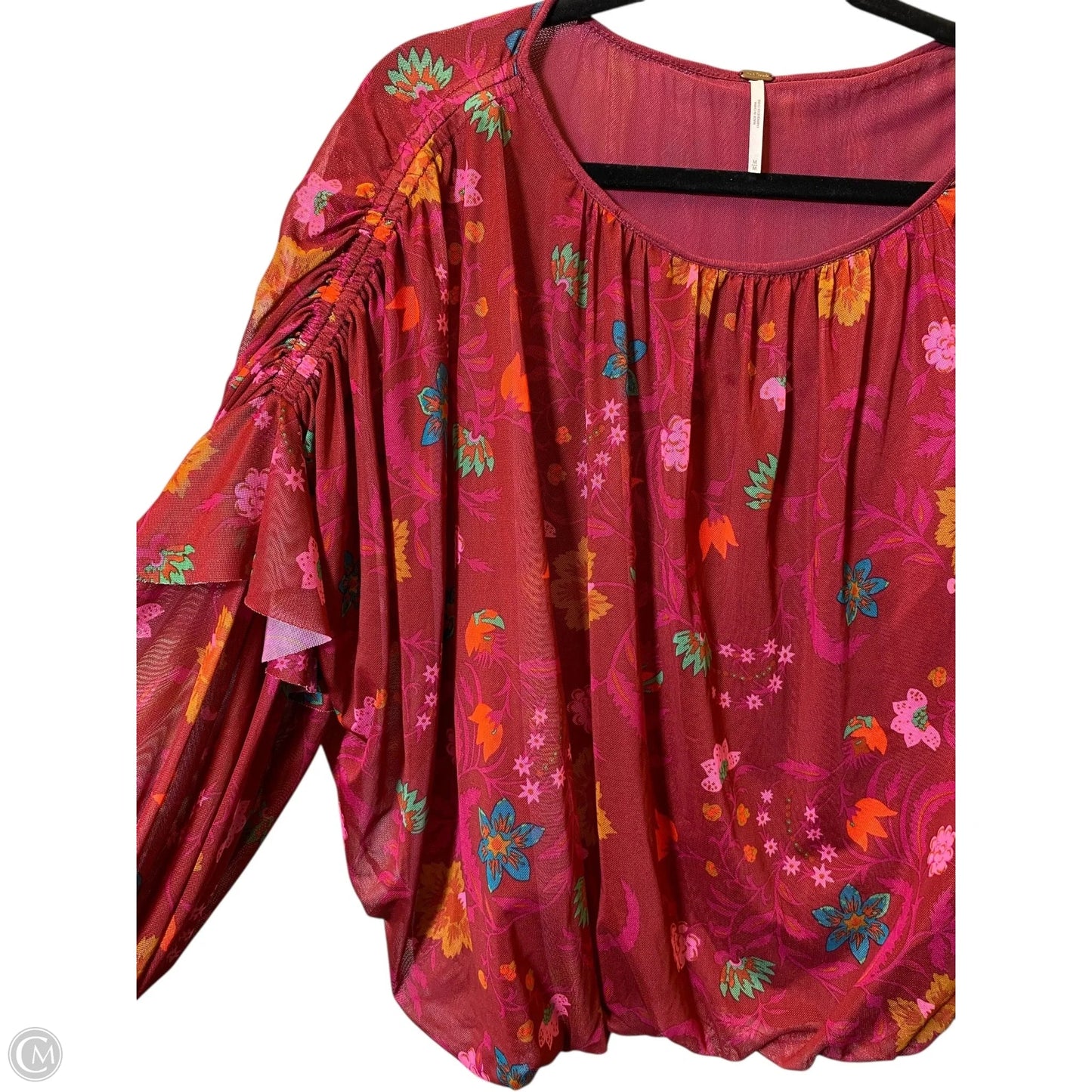 Top Long Sleeve By Free People In Multi-colored, Size: M