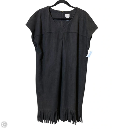 Dress Casual Midi By Chicos In Black, Size: 0