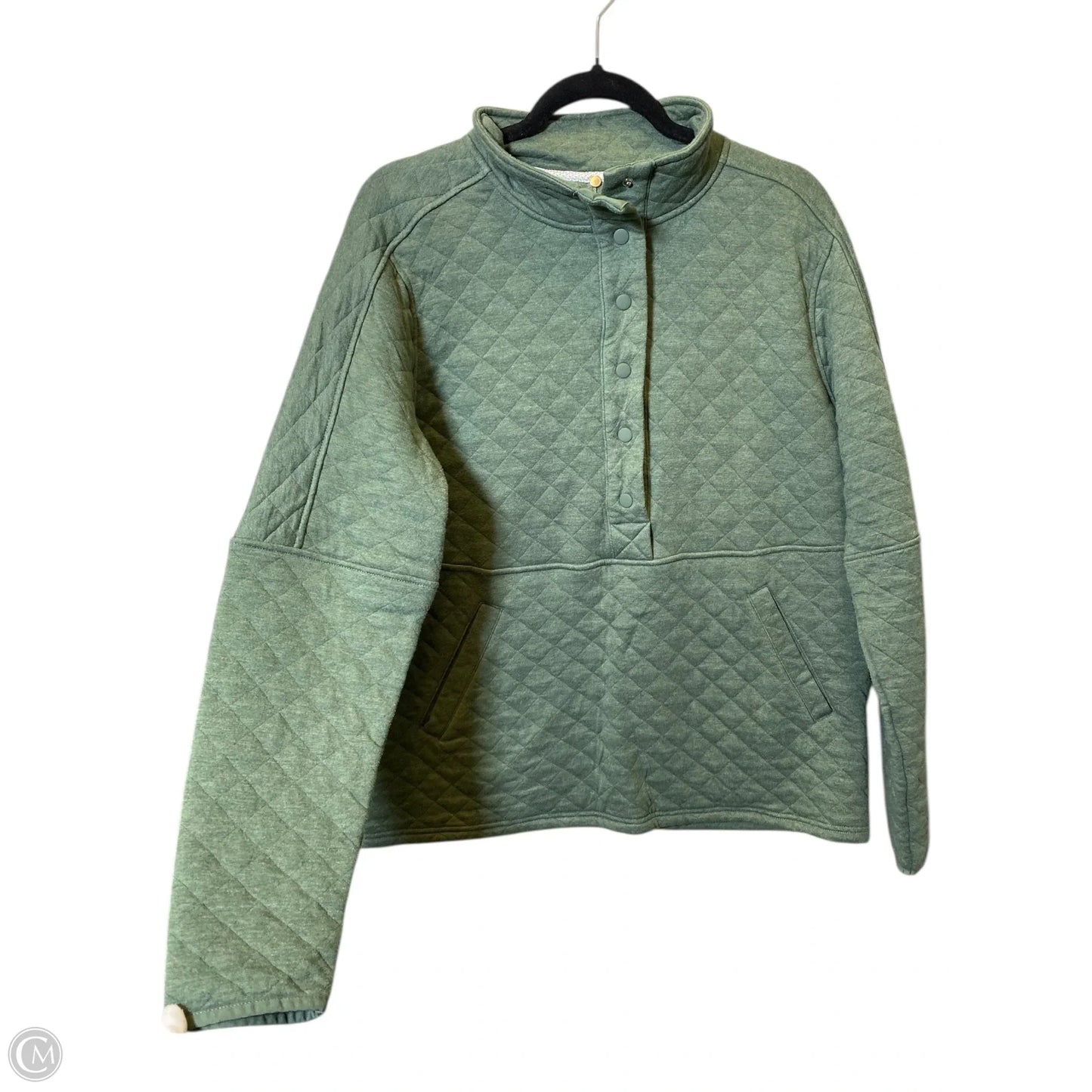Sweatshirt Collar By Magellan In Green, Size: Xl