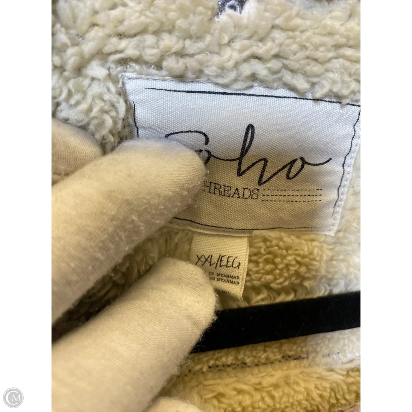 Jacket Fleece By Clothes Mentor In Plaid Pattern, Size: Xxl