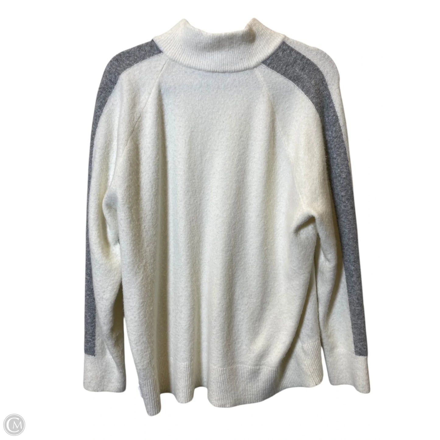 Sweater By Lou And Grey In Cream & Grey, Size: Xl