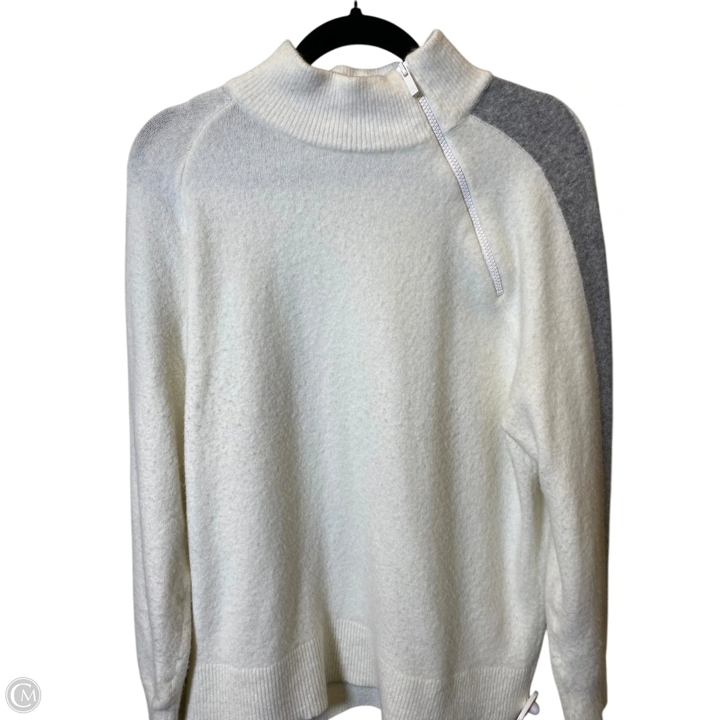 Sweater By Lou And Grey In Cream & Grey, Size: Xl