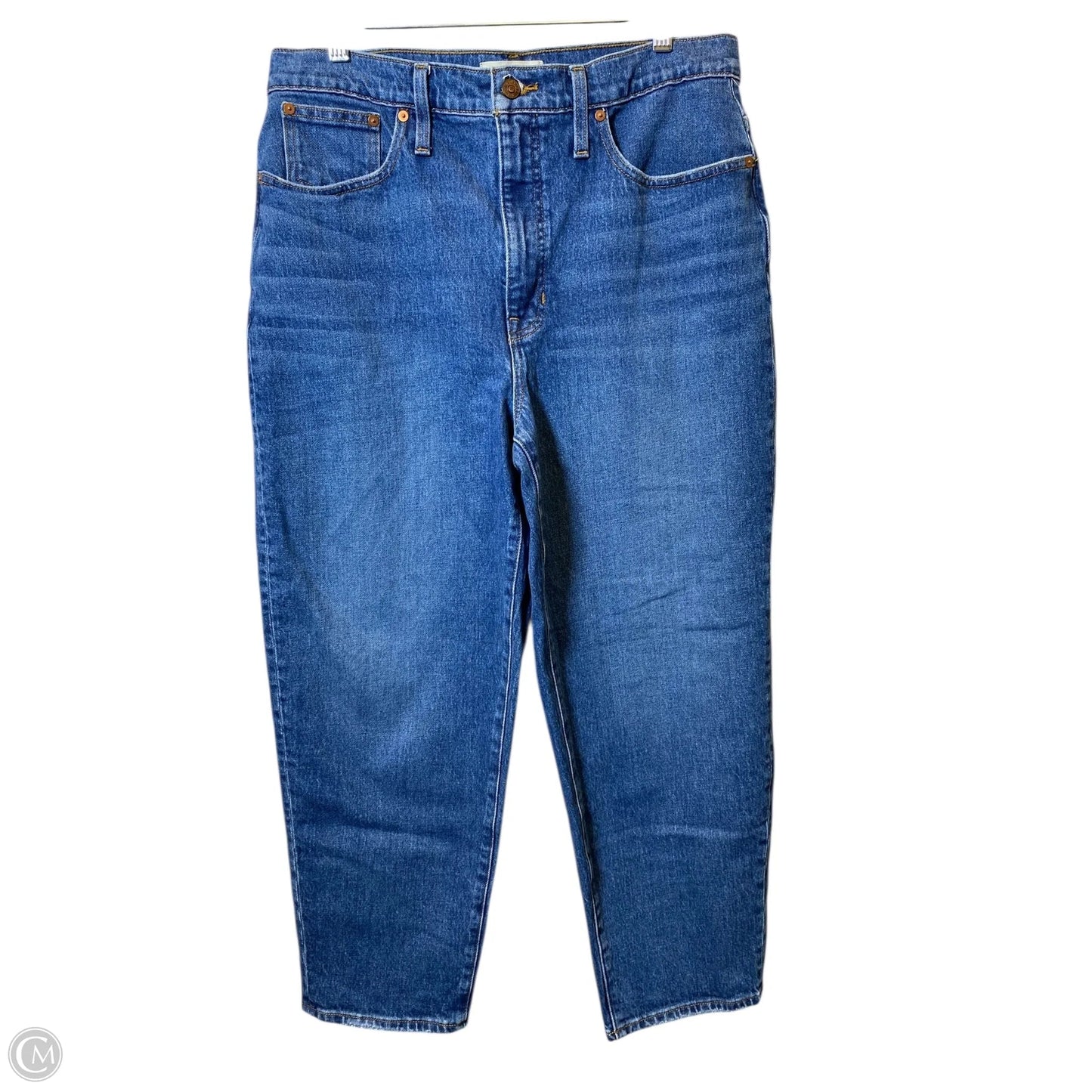 Jeans Straight By Madewell In Blue Denim, Size: 12