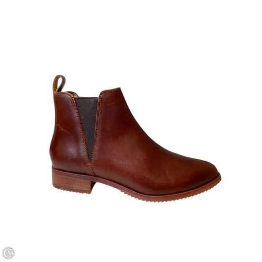 Boots Leather By Nisolo In Maroon, Size: 8.5