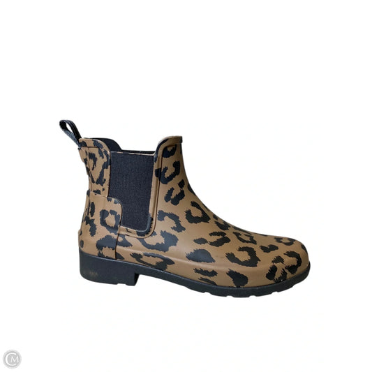 Boots Rain By Hunter In Animal Print, Size: 8