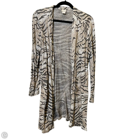 Cardigan By Chicos In Animal Print, Size: M