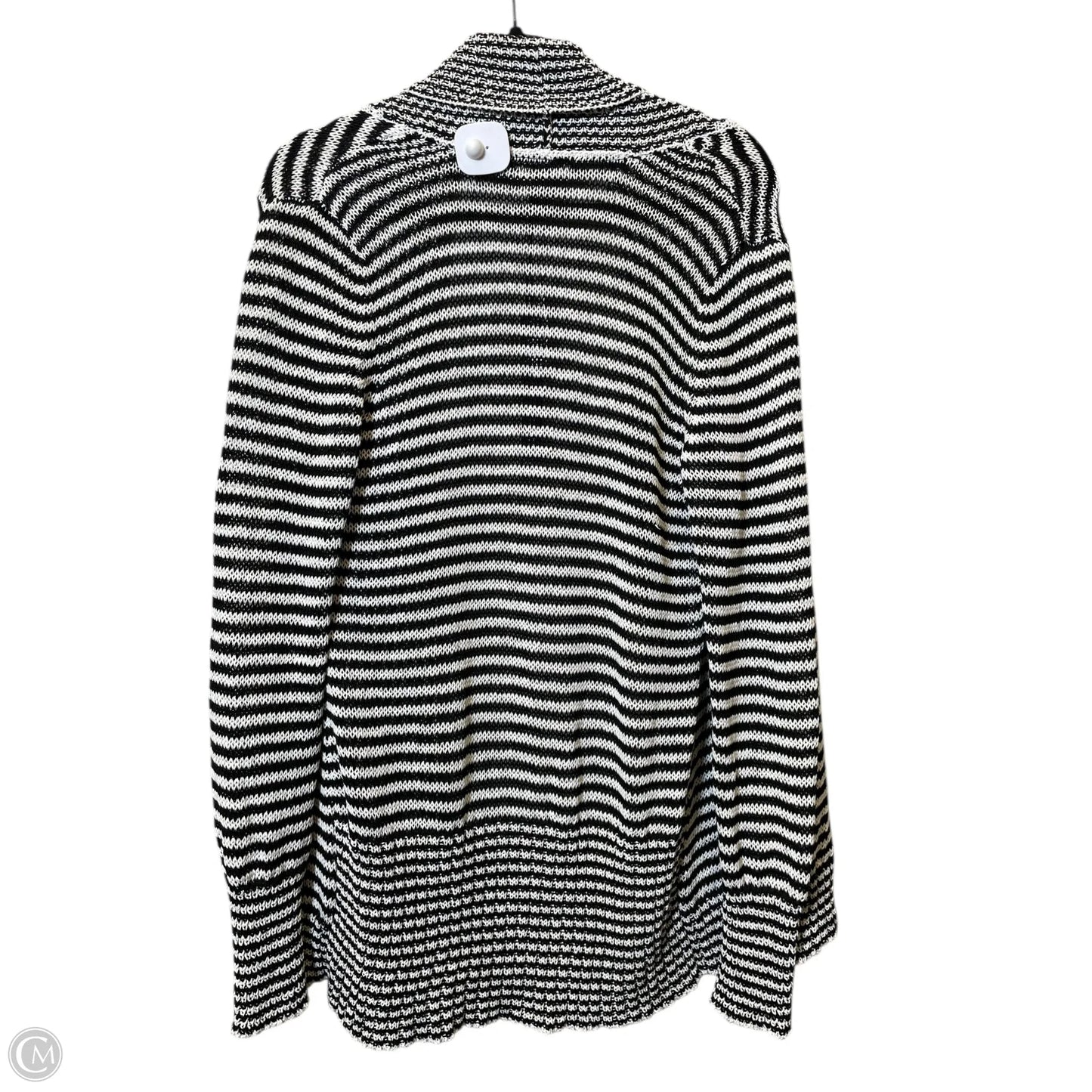 Cardigan By White House Black Market In Black & White, Size: L