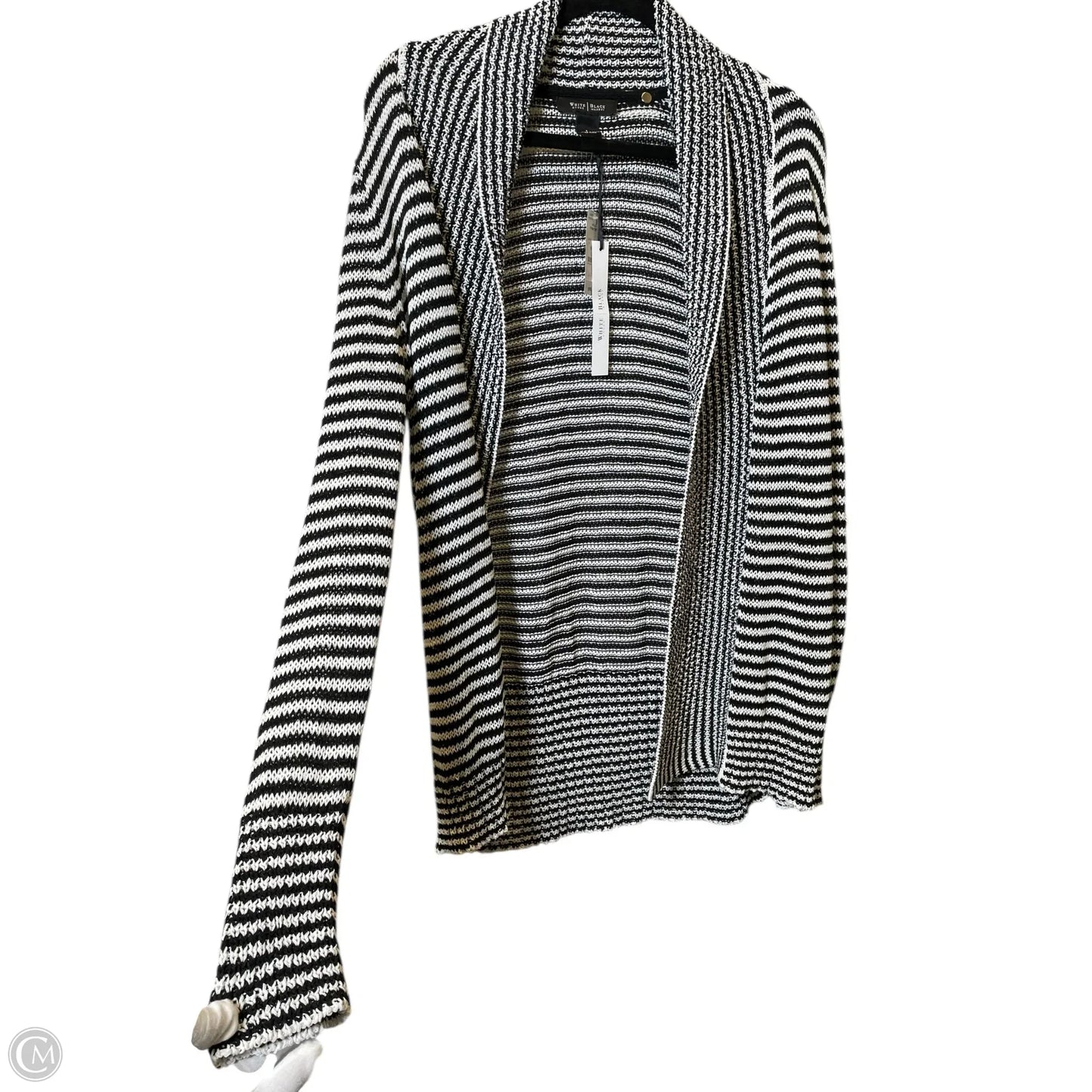 Cardigan By White House Black Market In Black & White, Size: L