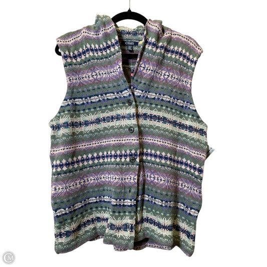 Vest Sweater By Chaps In Multi-colored, Size: Xl