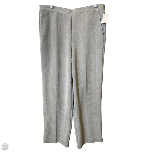 Pants Corduroy By Alfred Dunner In Grey, Size: 10