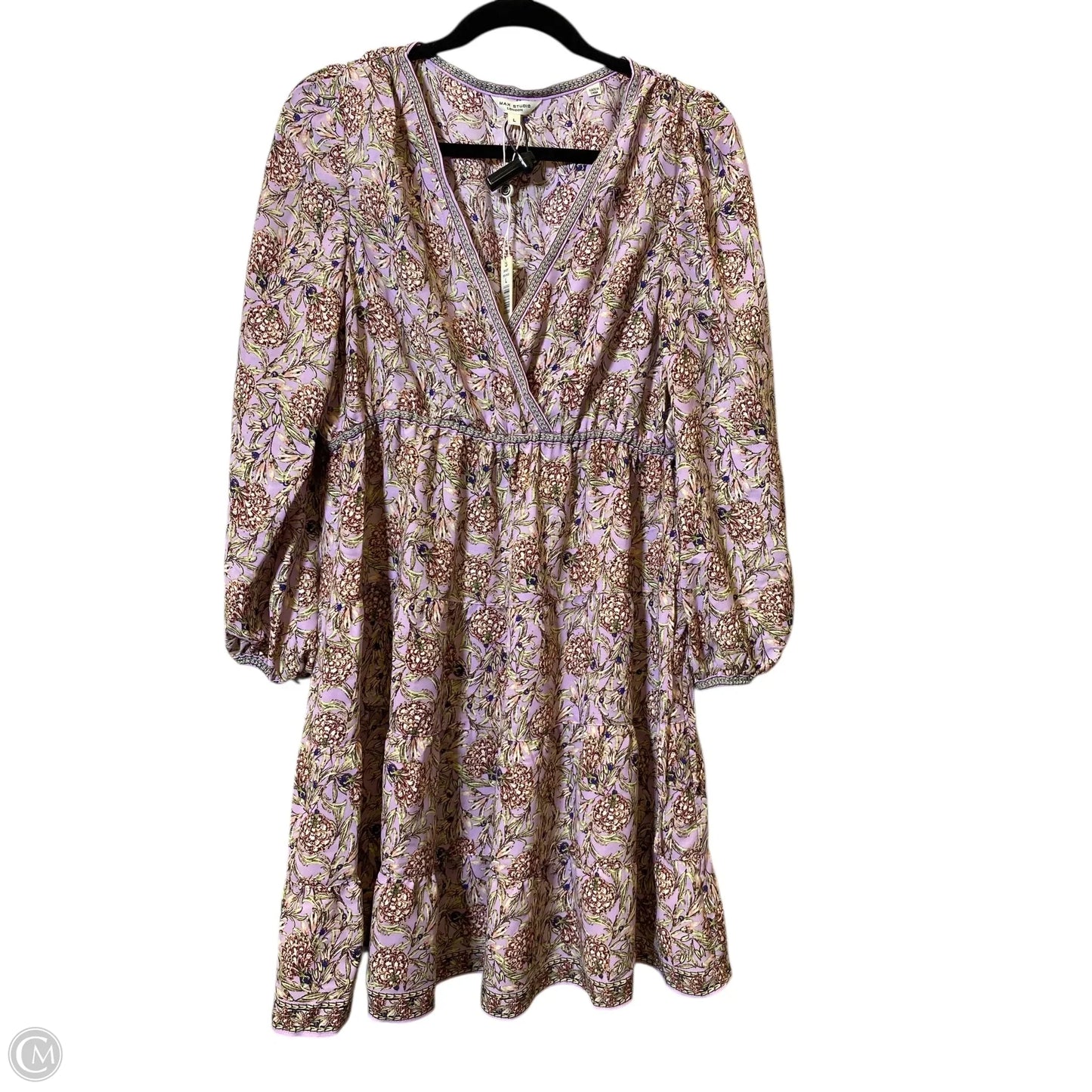 Dress Casual Midi By Max Studio In Multi-colored, Size: L