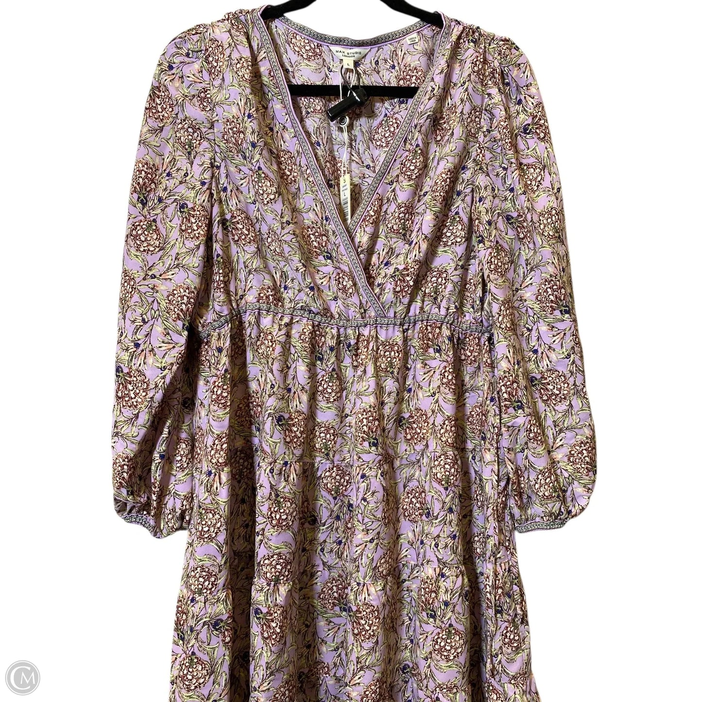 Dress Casual Midi By Max Studio In Multi-colored, Size: L