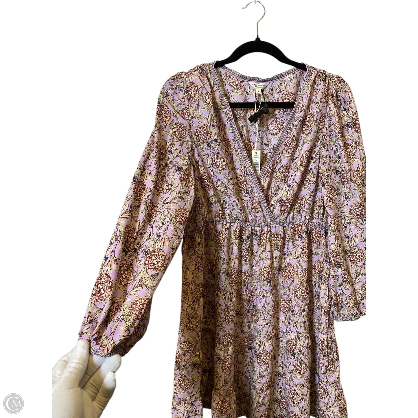 Dress Casual Midi By Max Studio In Multi-colored, Size: L