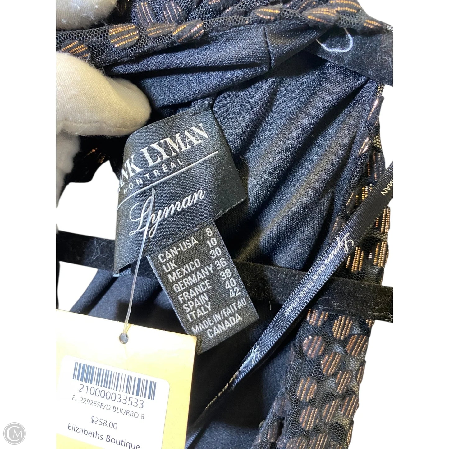 Dress Party Midi By Frank Lyman In Polkadot Pattern, Size: M