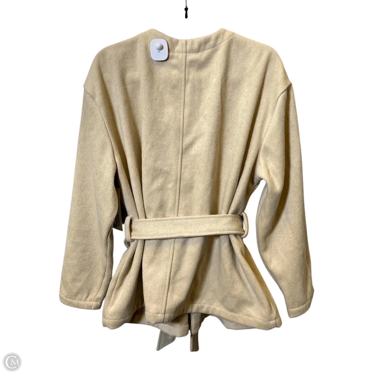 Jacket Fleece By Liz Claiborne In Beige, Size: Xl