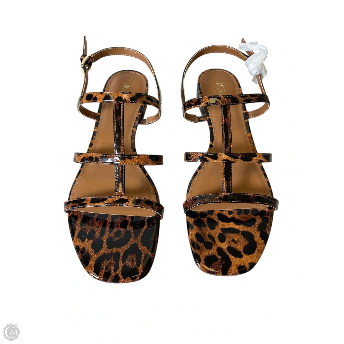 Sandals Flats By J. Crew In Animal Print, Size: 10